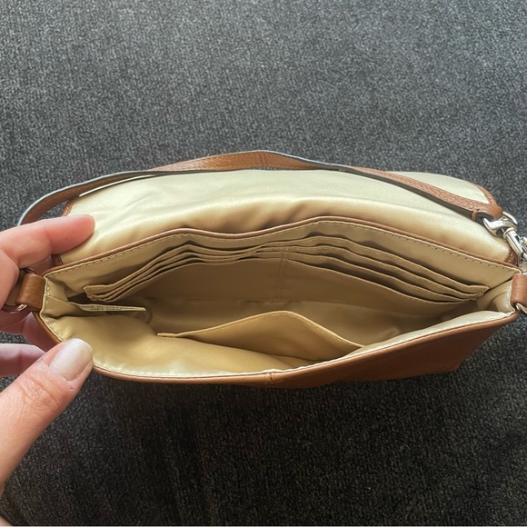 Coach vintage cognac brown tan leather wallet wristlet purse - Picture 4 of 4